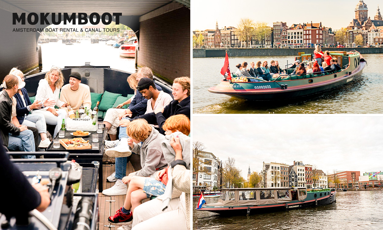 Rondvaart door Amsterdam (60 min) + evt. onbeperkt drankjes