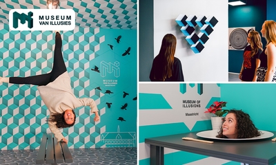 Eintritt ins Museum of Illusions im Herzen von Maastricht