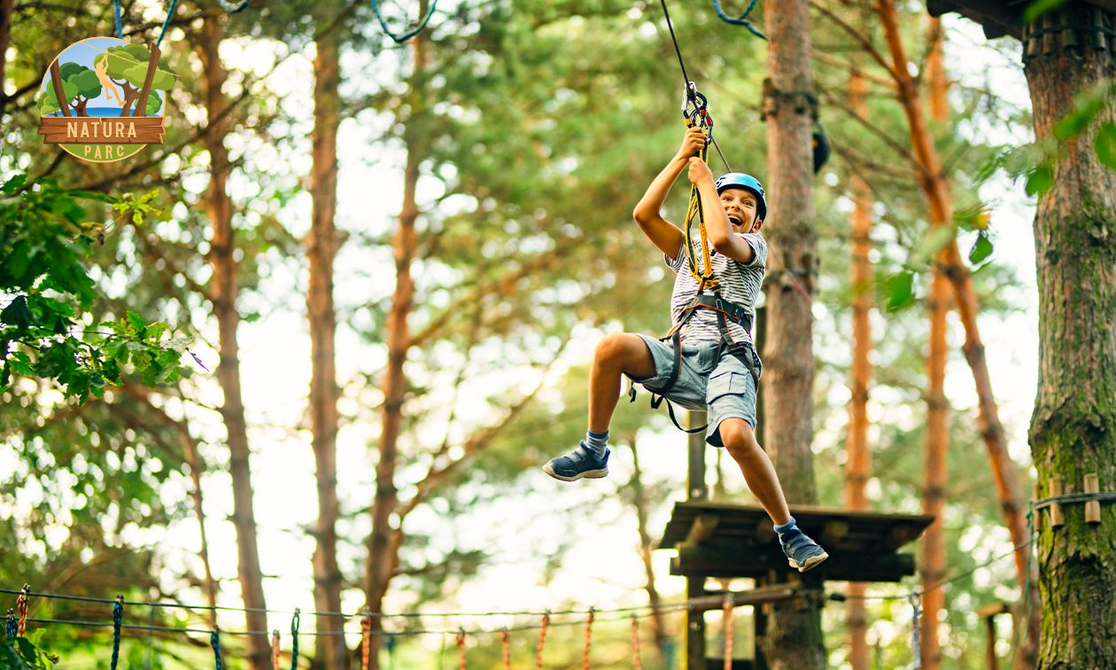 Entrée accrobranche aux lacs de l'Eau d'Heure