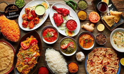 Indiaas 3-gangenlunch of -diner à la carte
