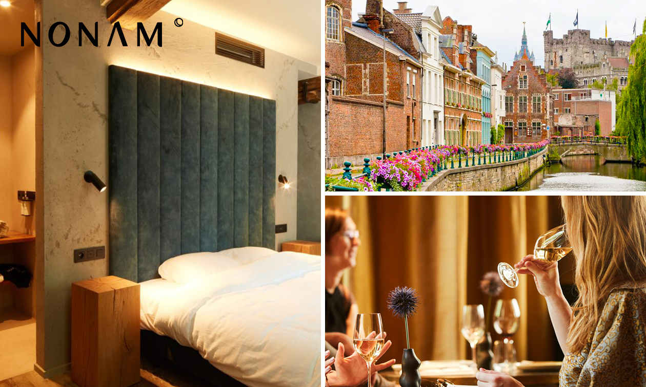 Übernachtung für 2 + Frühstücksecke + Late Check-out im Herzen von Gent