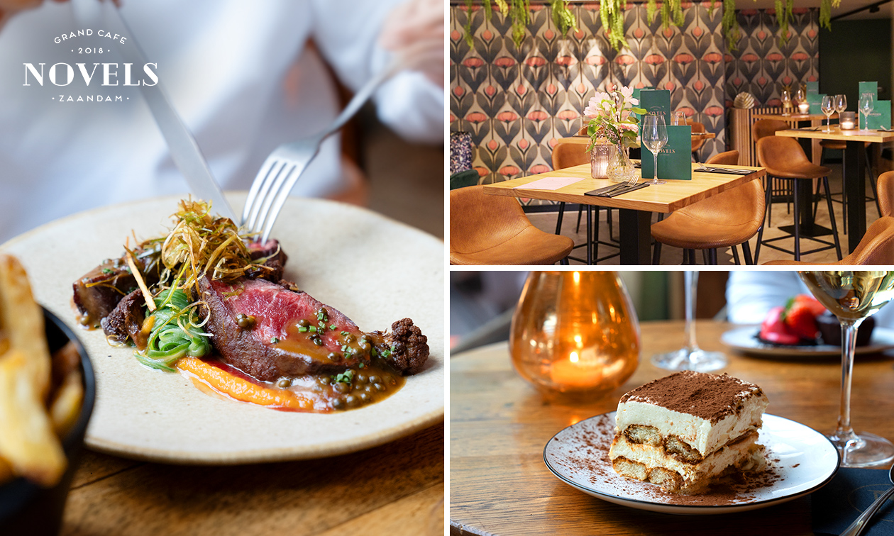 3-gangendiner à la carte bij Novels