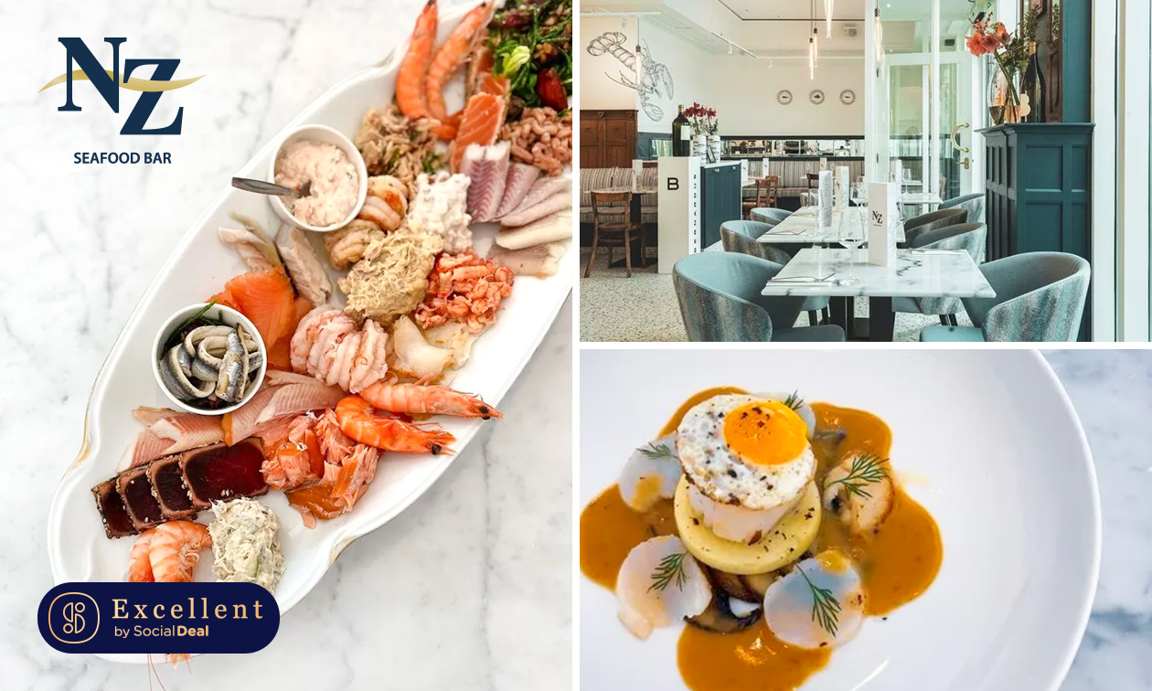 3-gangendiner of -lunch van de chef bij NZ Seafoodbar in hartje Den Bosch