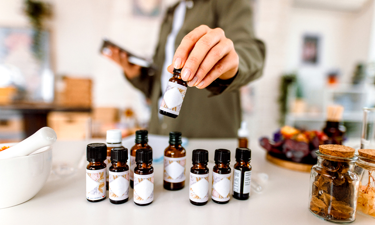 Workshop für ätherische Öle + Roller oder Spray für Zuhause