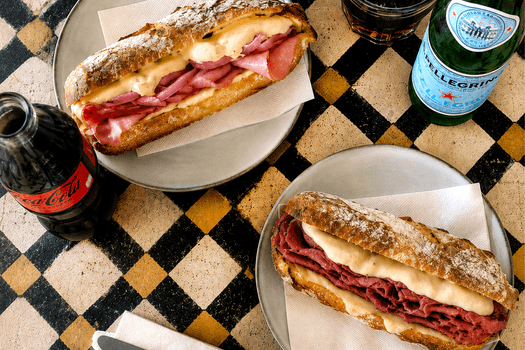 Gourmetsandwich & drik
