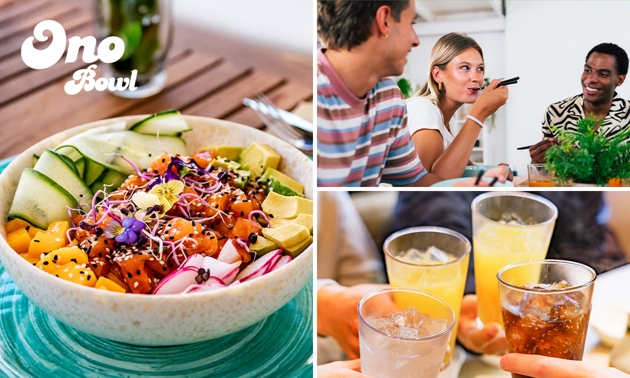 Pokébowl + frisdrank naar keuze