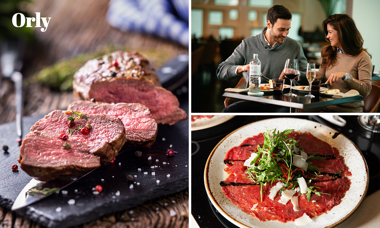 3-gangendiner of -lunch à la carte bij Orly