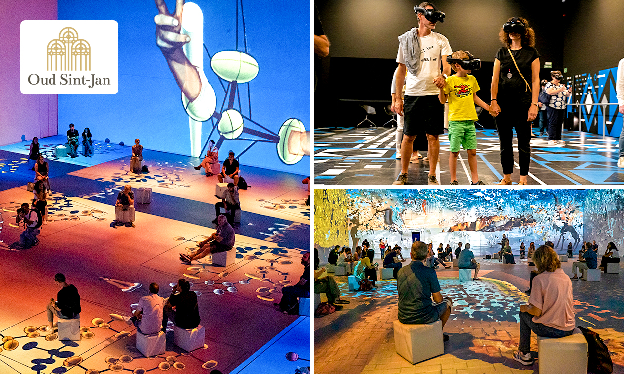 Entree voor Expo Dalí Cybernetics in Site Oud Sint-Jan in hartje Brugge