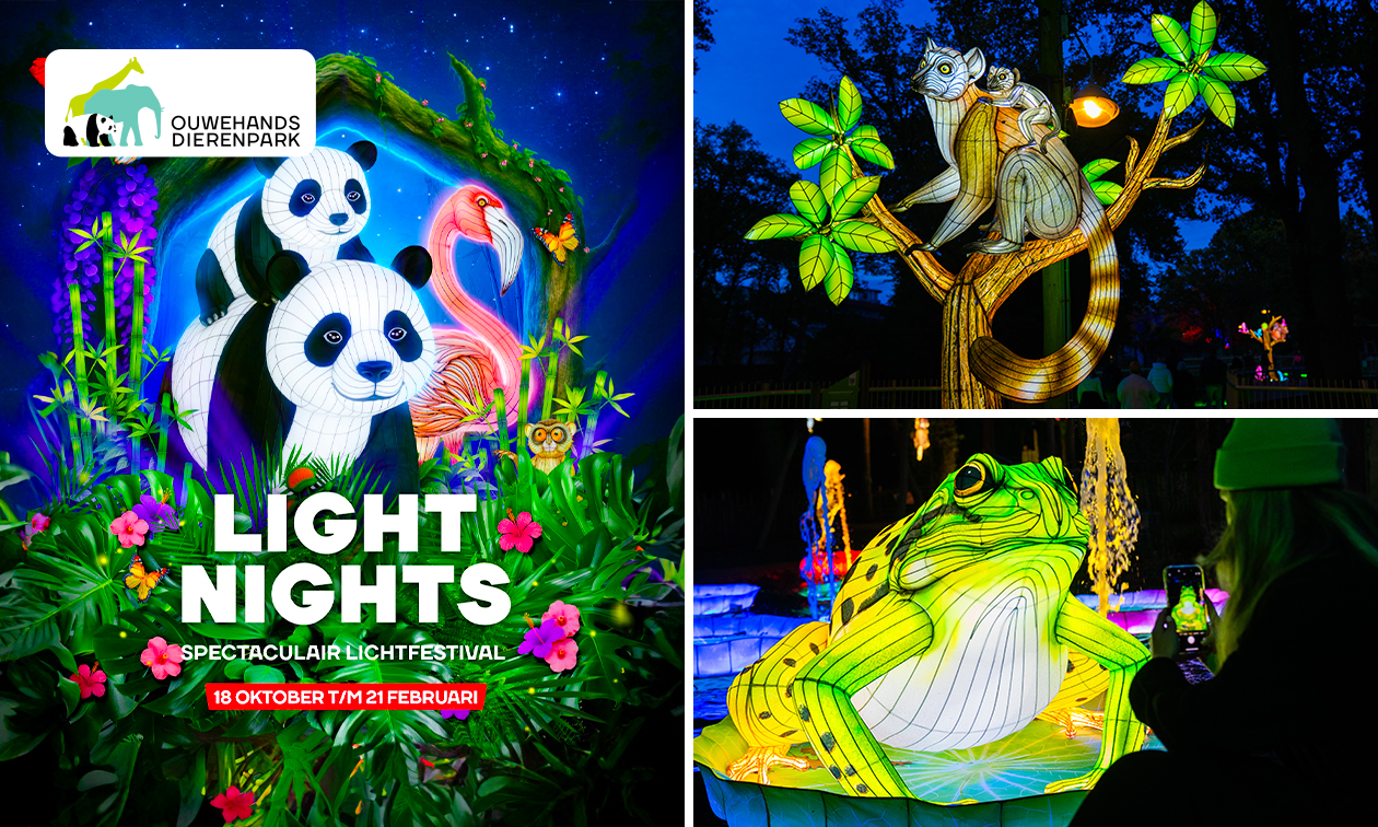 Eintritt Light Nights im Ouwehands Dierenpark