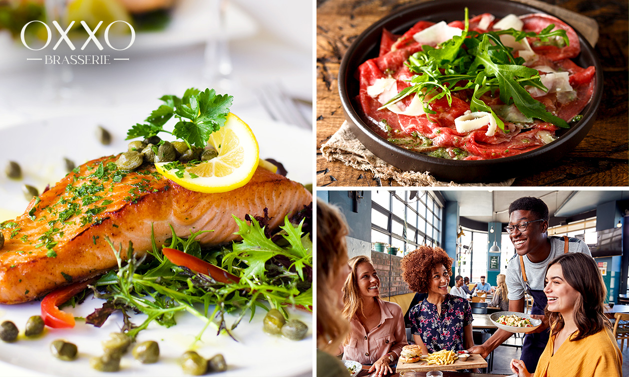 2- of 3-gangen keuzelunch of -diner bij l'Oxxo Brasserie