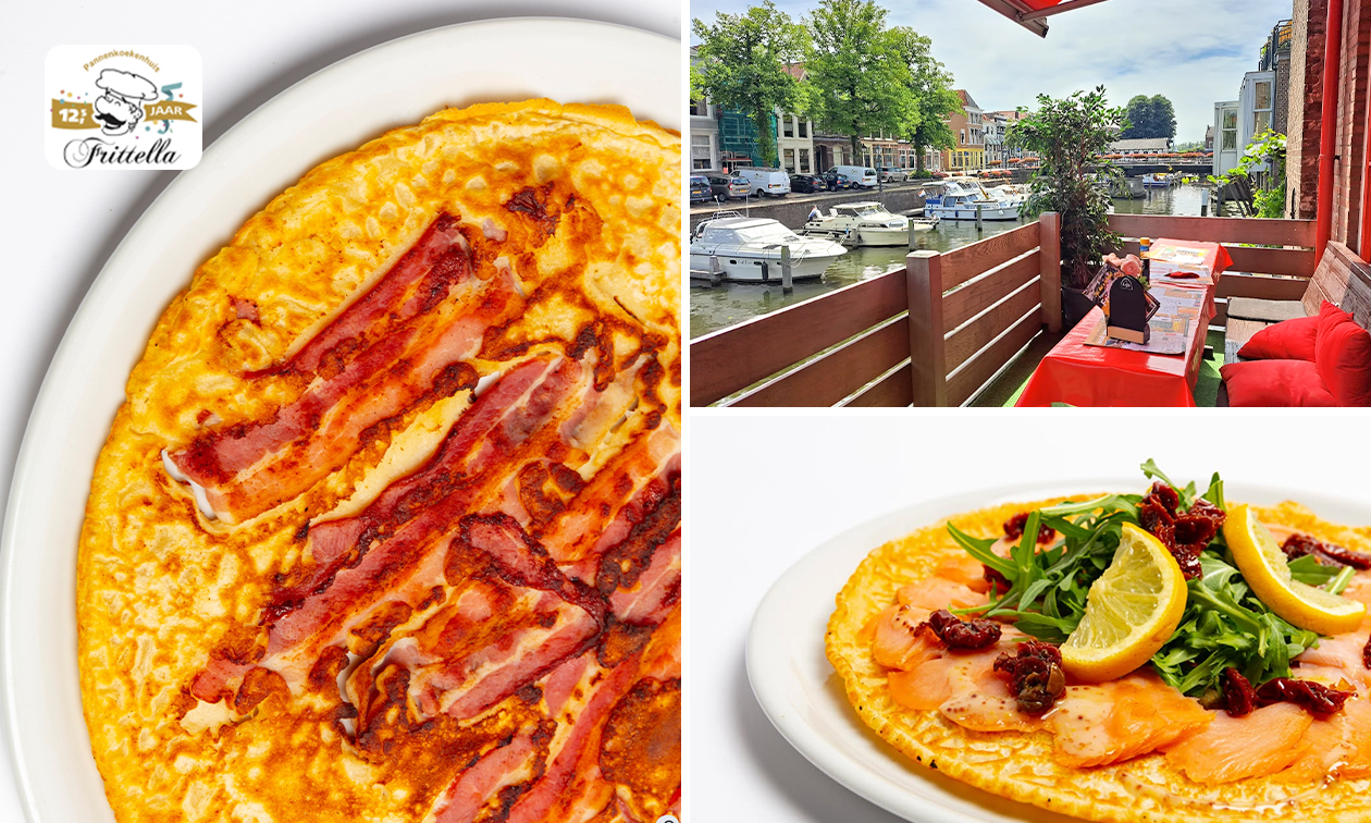 2-gangen pannenkoekenlunch of -diner in Gorinchem