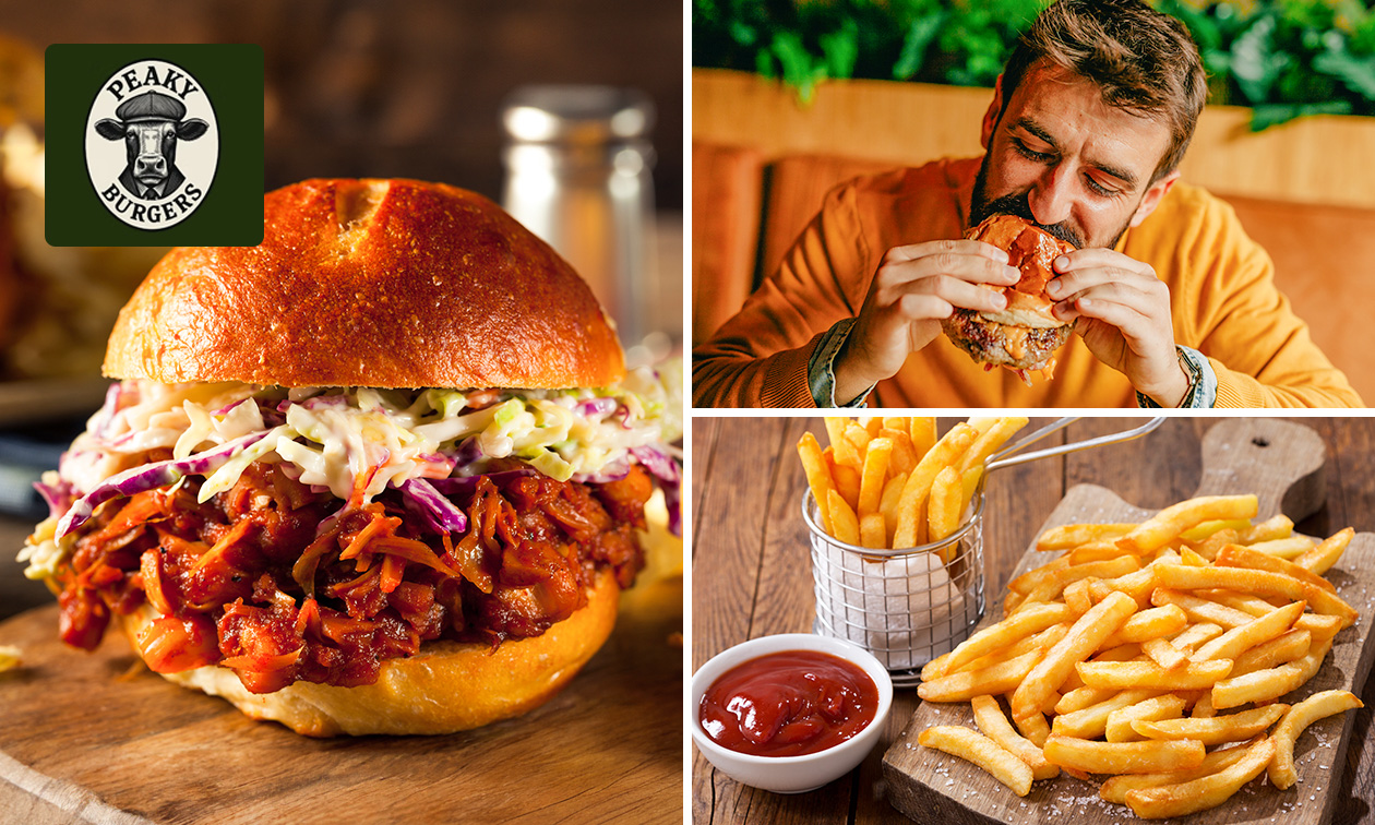 Burger nach Wahl + Pommes + Sauce + Getränk in Viersen