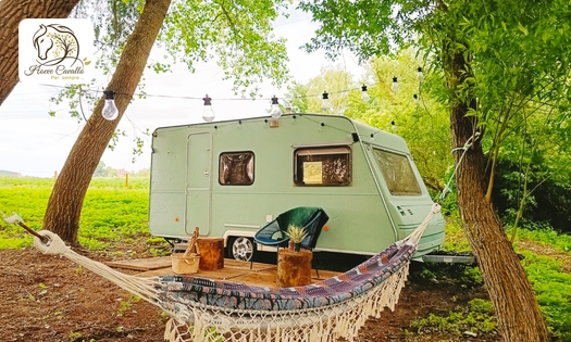 2 nuits pour 2 dans une caravane, nettoyage inclus, dans les Ardennes flamandes