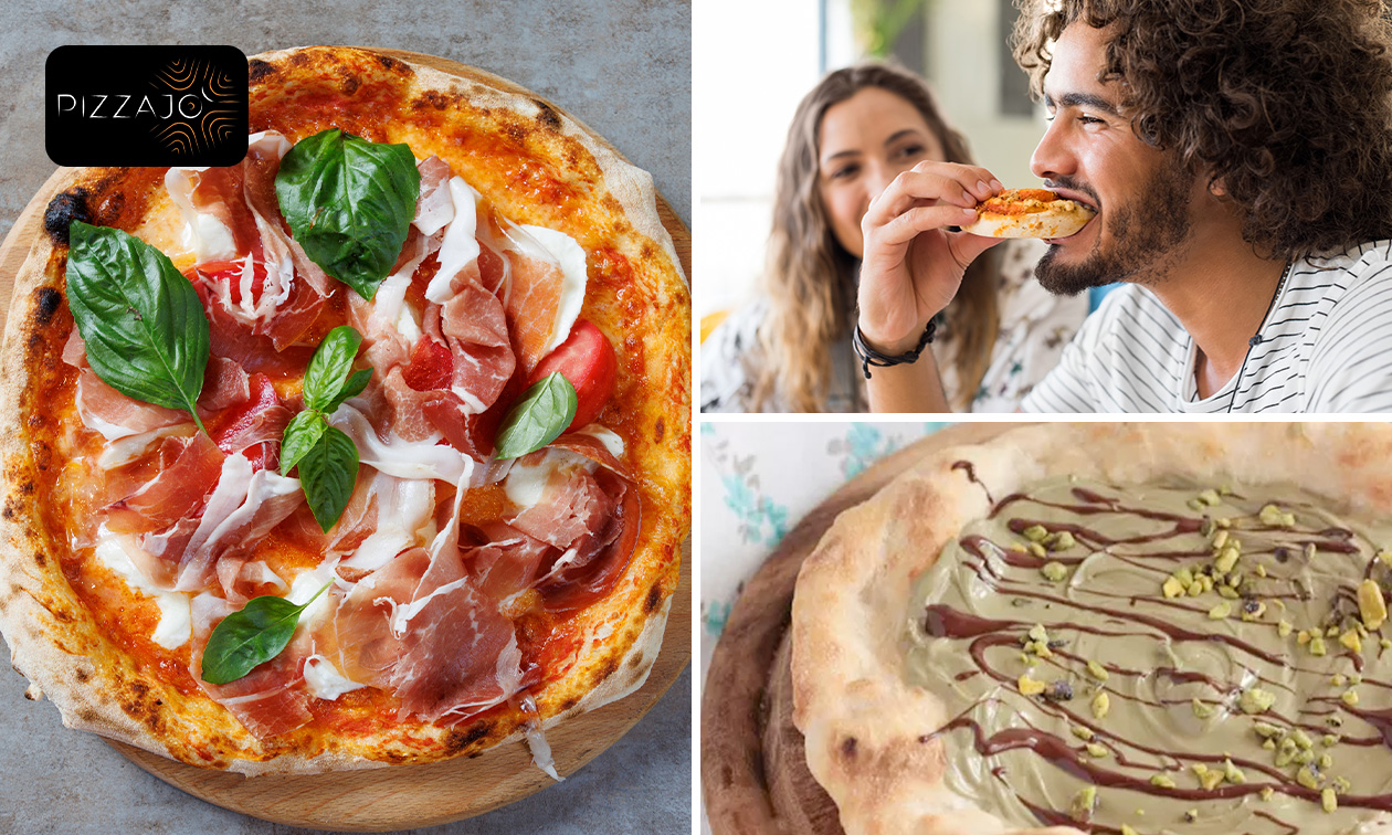 2 pizzasandwiches of 1 pizza + dessert om af te halen bij Pizzajò