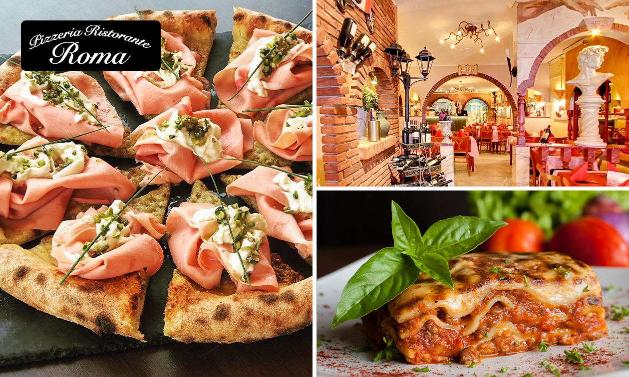3-gangendiner (60+ keuzes) bij Pizzeria Roma