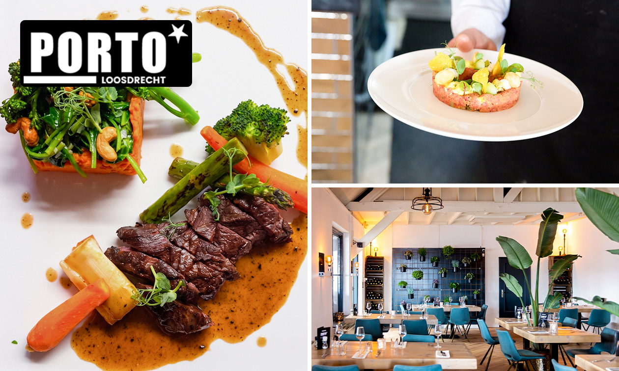 3- of 4-gangendiner à la carte bij Porto Loosdrecht
