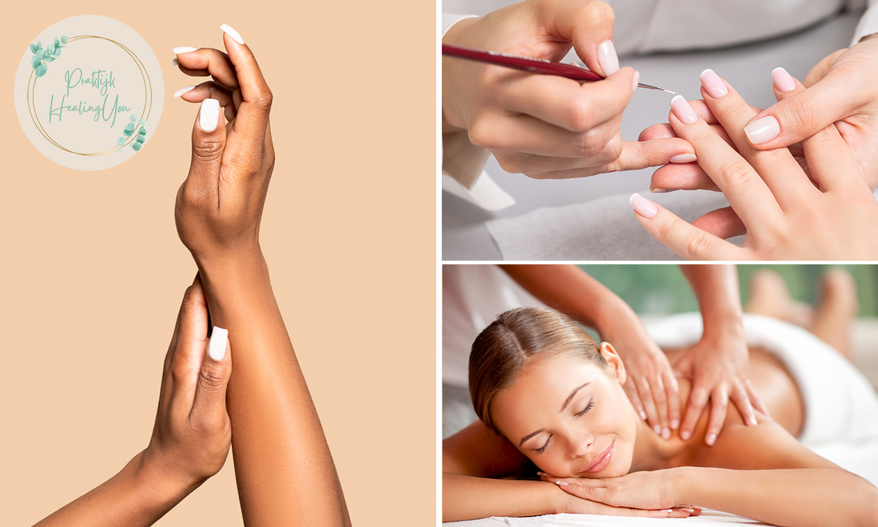 Manicurebehandeling + BIAB naar keuze of ontspanningsmassage (60 of 75 min)