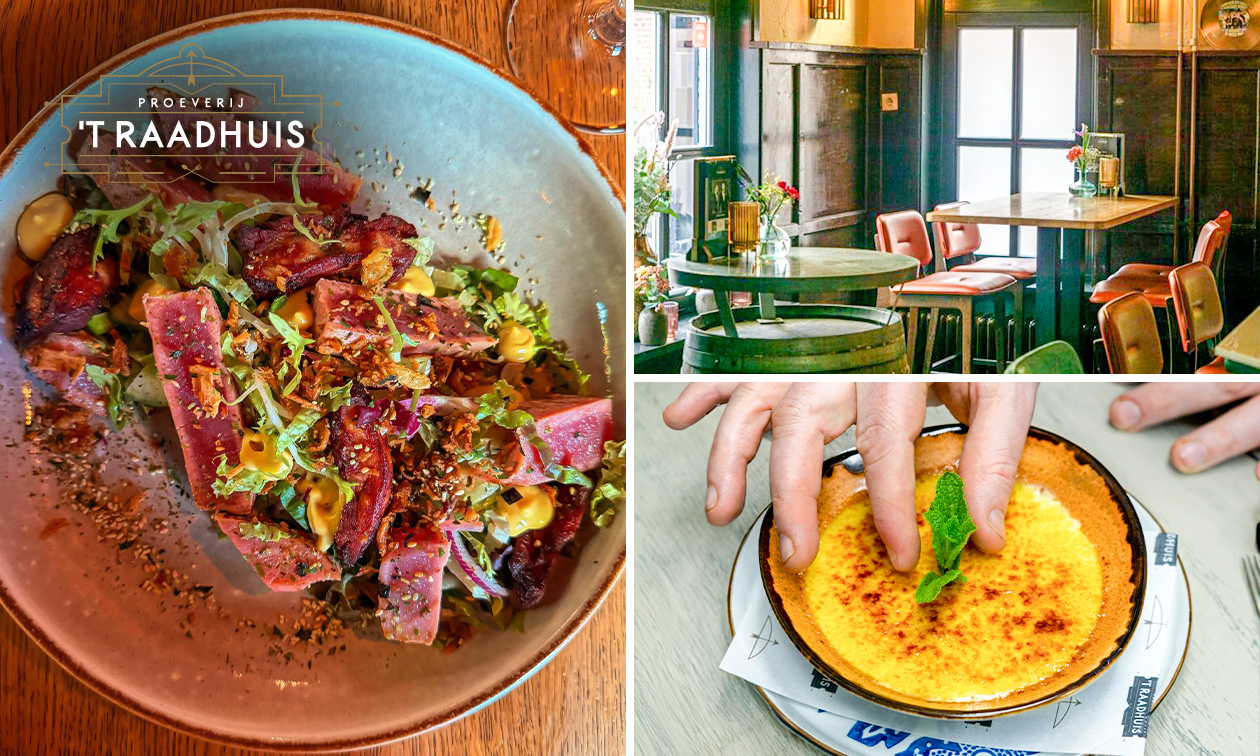 3-gangen keuzediner bij Proeverij 't Raadhuis