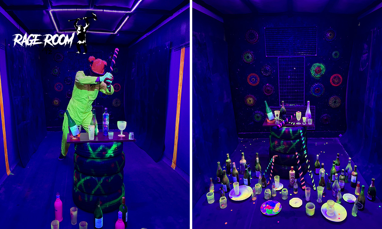 Rageroom voor 1 tot 4 personen (30 min)