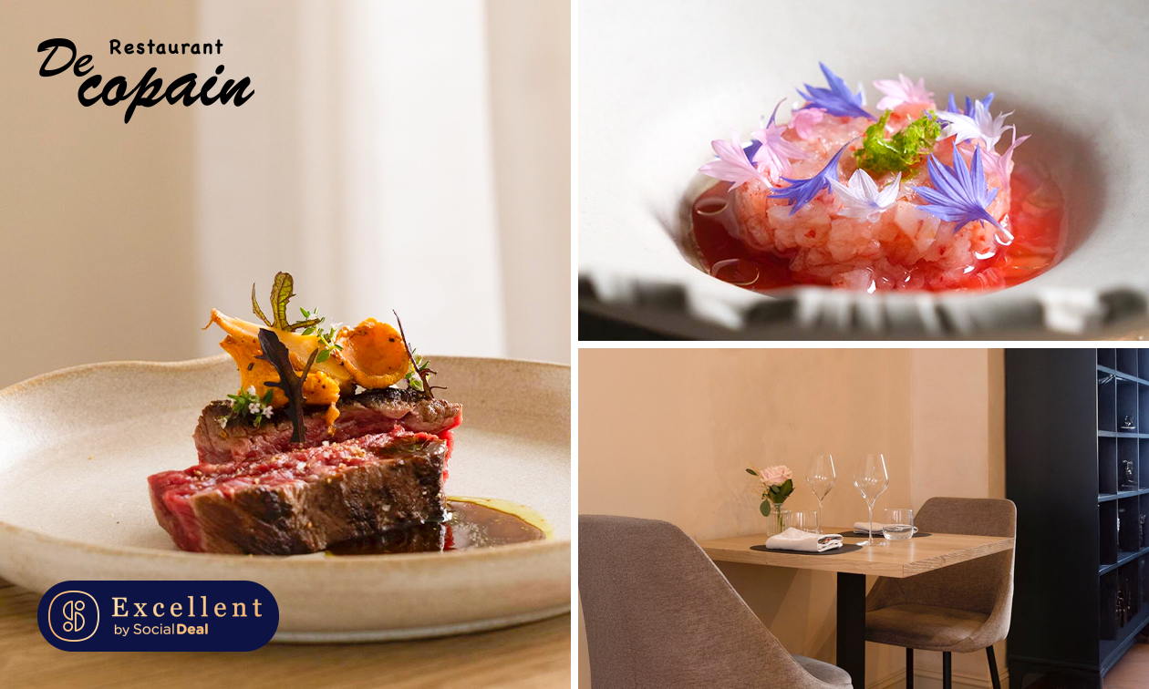 Menu en 4 ou 5 services + amuse-bouches au Restaurant De Copain