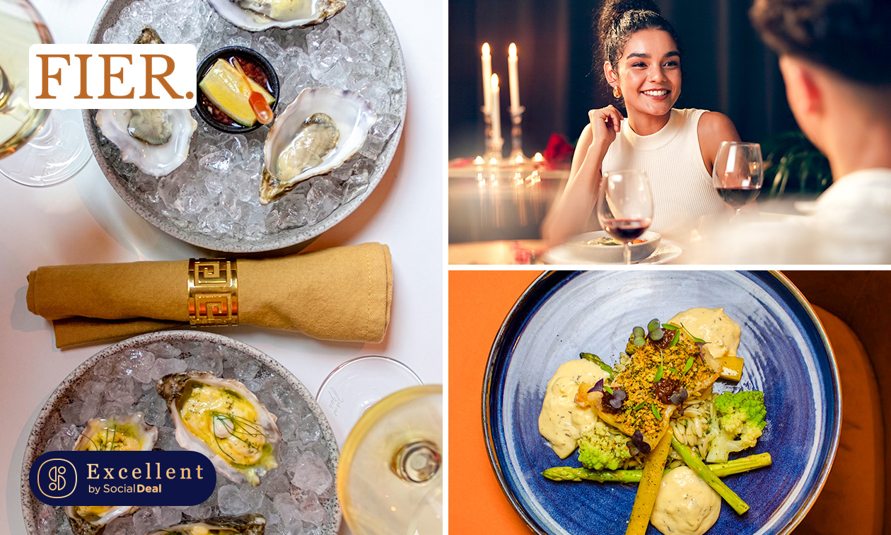 Oesters + hoofdgerecht naar keuze aan de bar