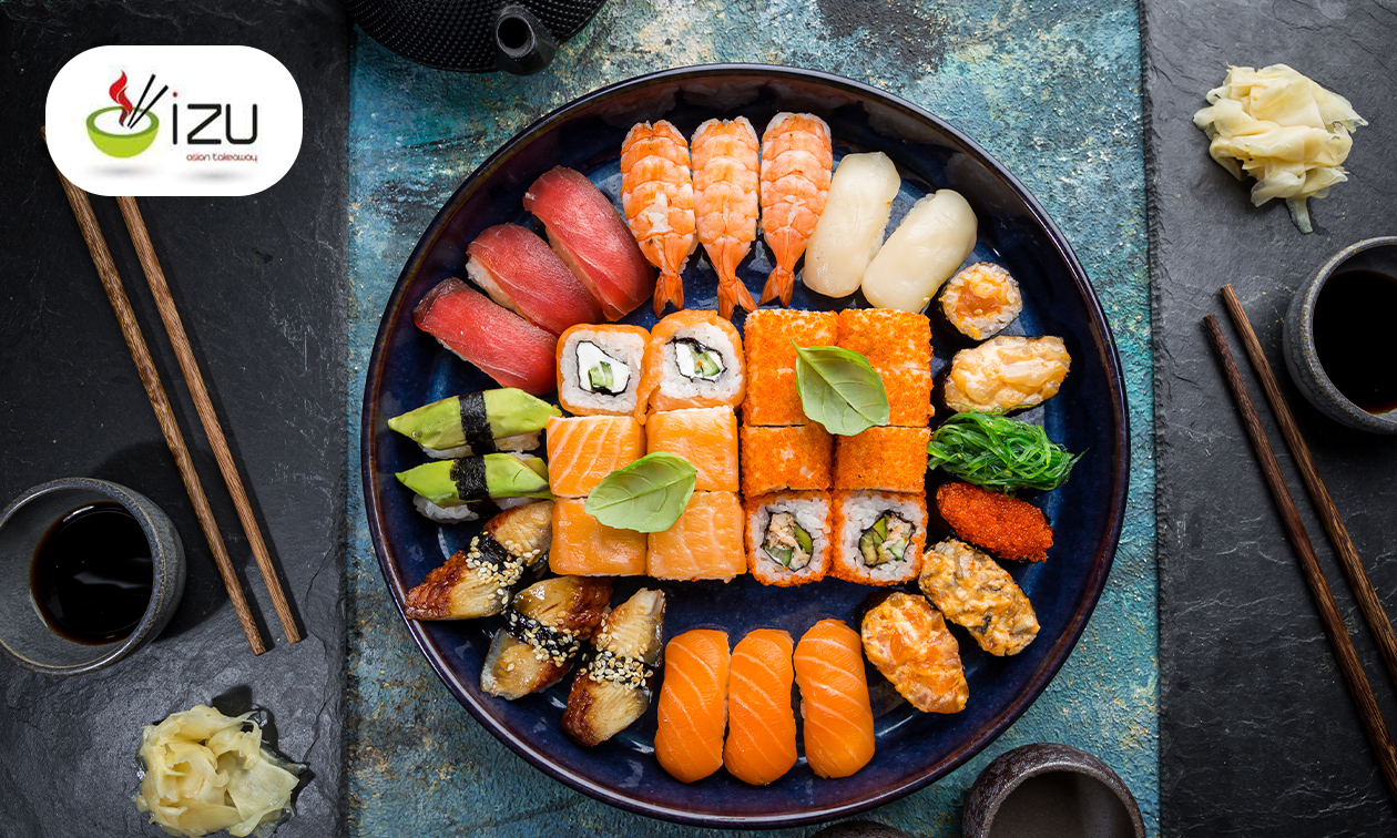 Sushibox (40 stuks) om af te halen bij Restaurant IZU