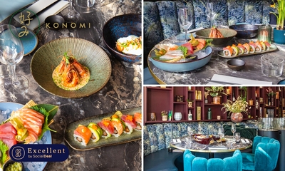 High sushi (1,5 uur) + pokébowl + evt. glas bubbels bij Restaurant Konomi