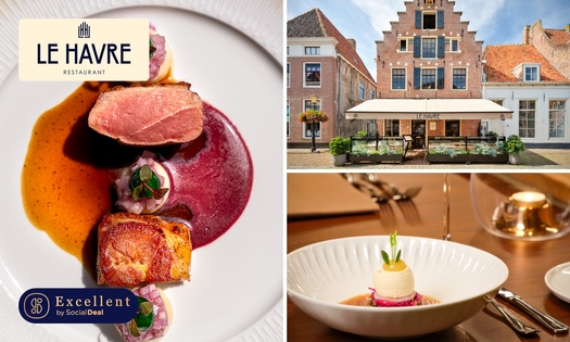 3-, 4-, 5- of 6-gangenlunch bij Restaurant Le Havre