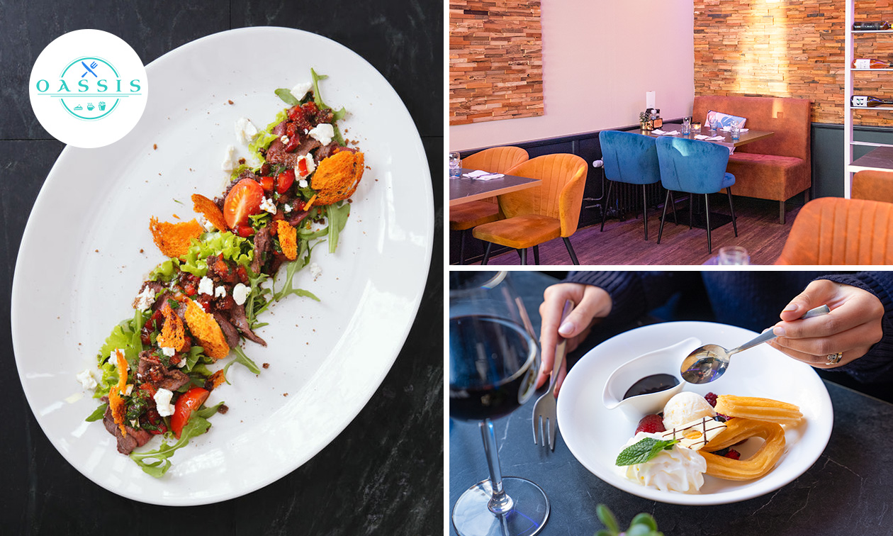 3-gangendiner met vrije keuze van de kaart bij Restaurant OASSIS