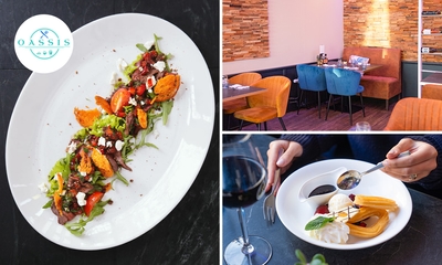 3-gangendiner met vrije keuze van de kaart bij Restaurant OASSIS