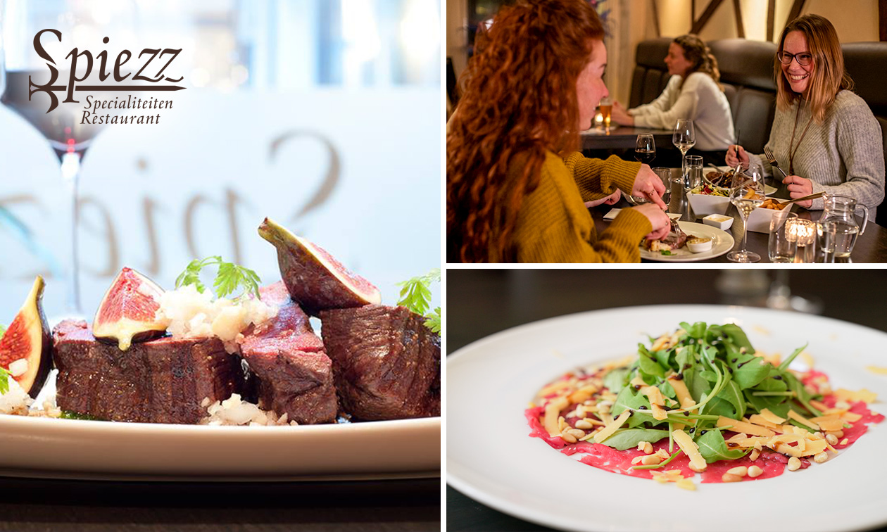 3-gangendiner à la carte bij Restaurant Spiezz
