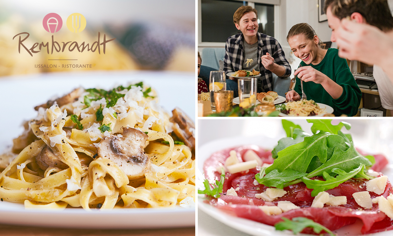 2- of 3-gangen pastadiner voor afhaal bij Ristorante Rembrandt