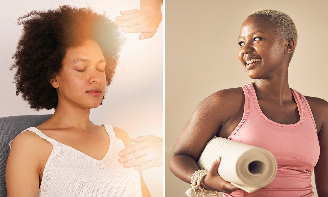 Reiki-Behandlung (60 Min.) oder Lachyoga- oder Meditations-Schnupperkurs(45 Min.)