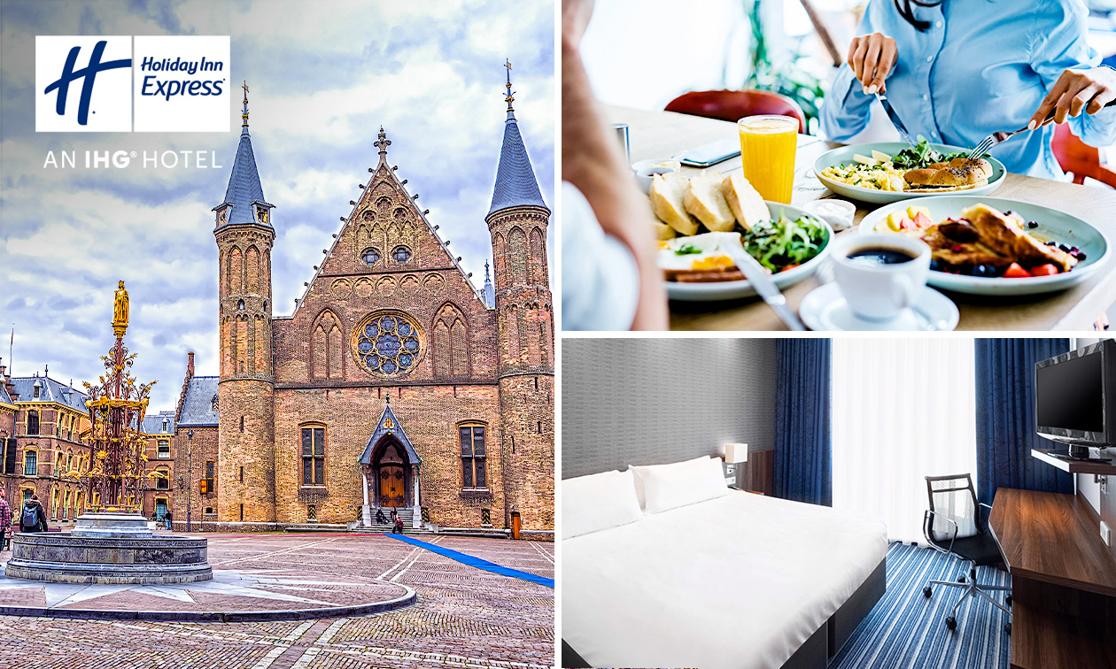 Übernachtung für 2 + Frühstück + Late Check-out im Herzen von Den Haag