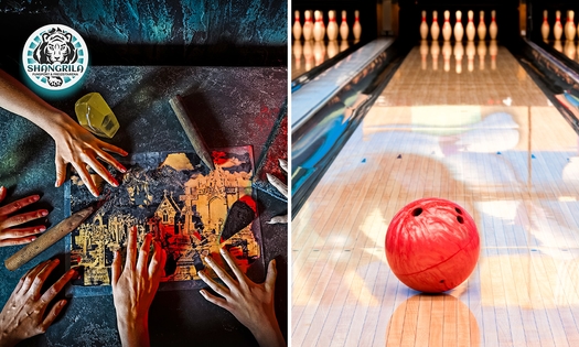 Bowling inkl. Schuhverleih (2 Stunden) oder Escape Room (1 Stunde) für bis zu 6 Personen