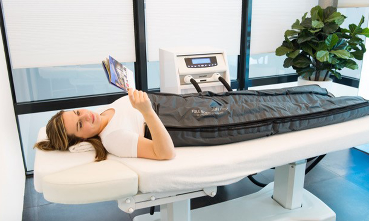 Lymfedrainagemassage + evt. pakking of bodyshape-behandeling(en)