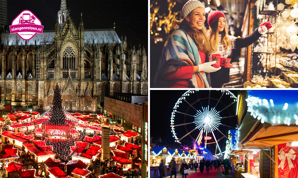 Busreis naar kerstmarkt in Duitsland, Nederland of België
