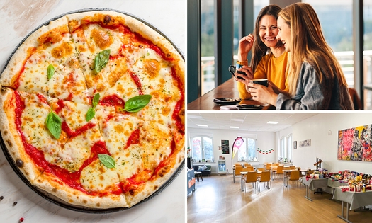 2 Pizzen nach Wahl oder 1 Panuozzo + Kaffee nach Wahl