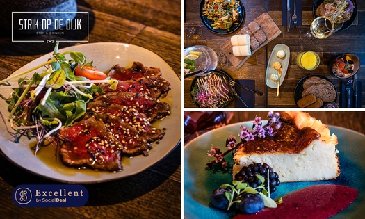 3-gangen shared dining-diner à la carte bij Strik op de Dijk in Rotterdam