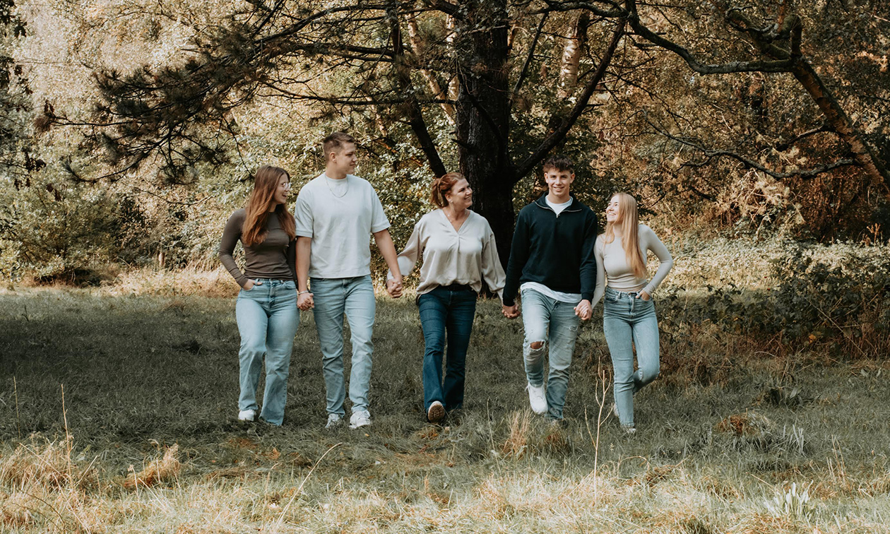 Professionele fotoshoot voor 2-6 personen (60 min) + digitale foto's