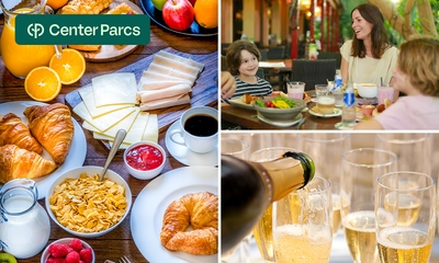 Uitgebreid ontbijtbuffet + glas cava bij Restaurant Tasty op Center Parcs De Haan