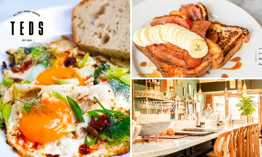 Brunch- of lunchgerecht naar keuze bij Teds Bistro Muiden