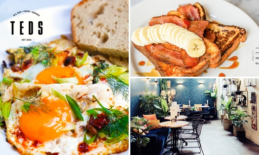 Brunch- of lunchgerecht naar keuze bij Teds in hartje Den Haag