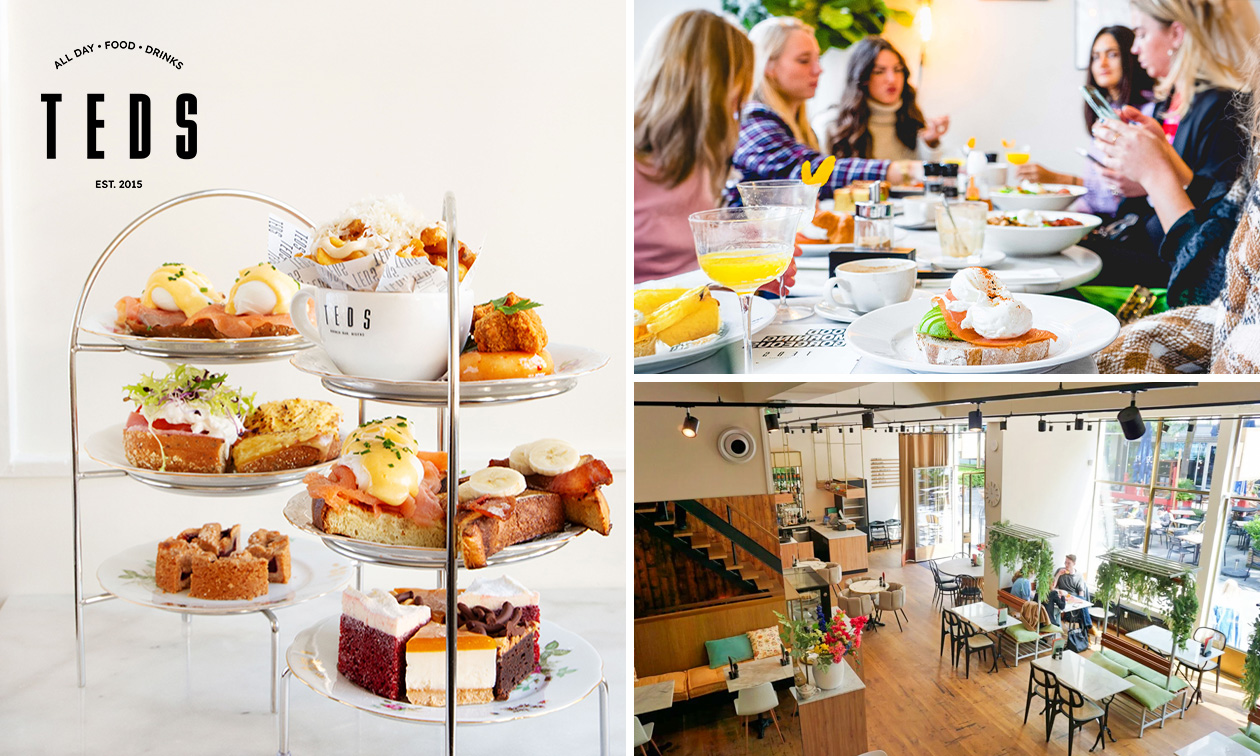 High tea (1,5 uur), shared brunch of ontbijt bij Teds Rotterdam Lijnbaan