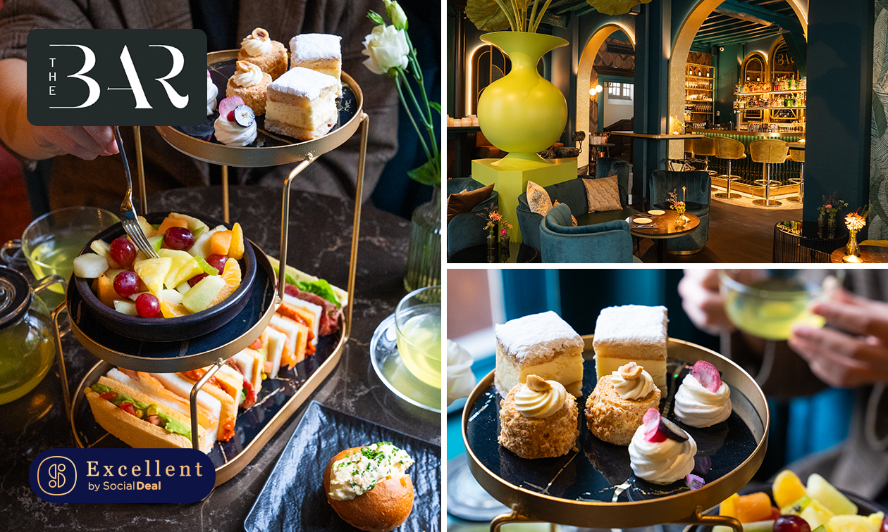 Afternoon tea + bubbels bij The Bar