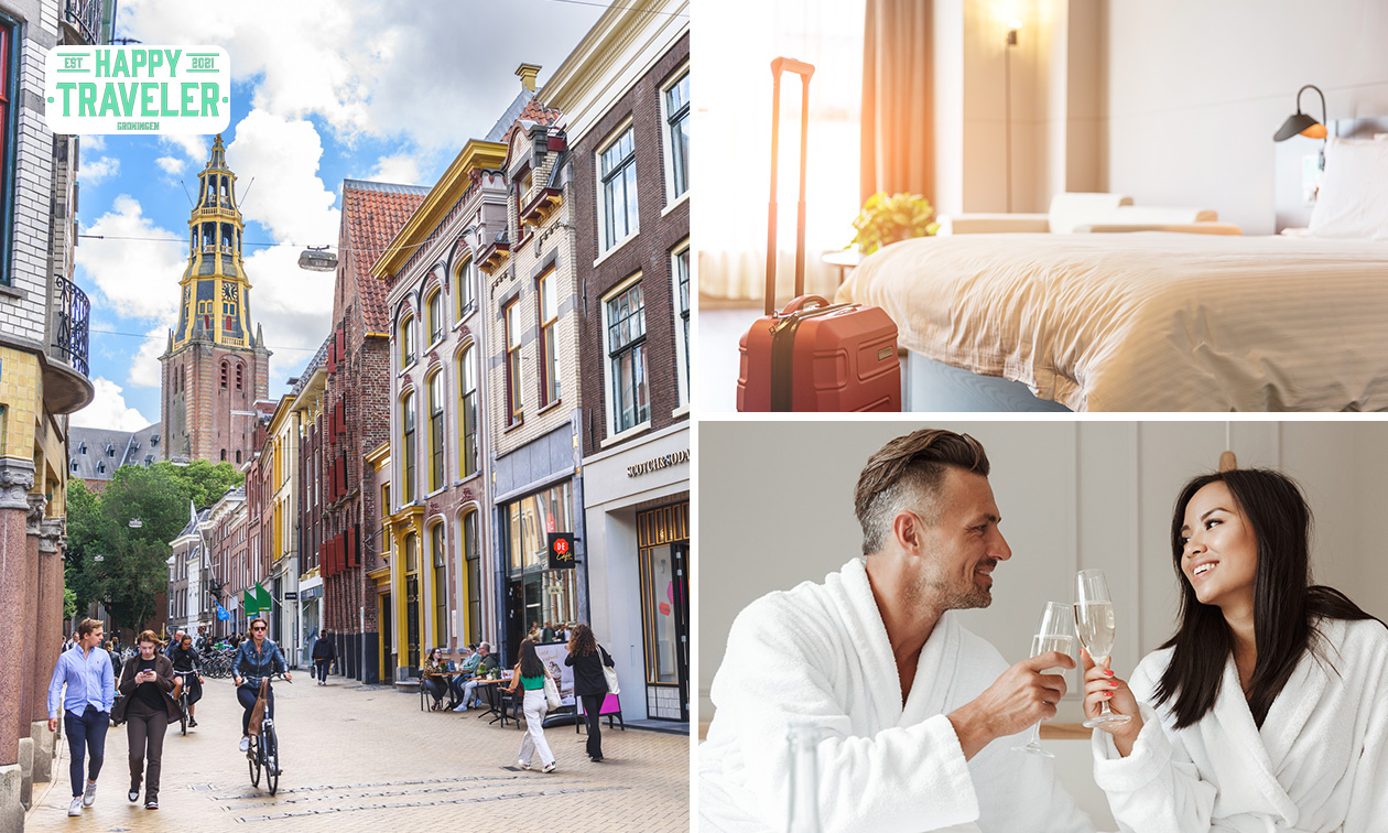Übernachtung(en) für 2 + Frühstück + Prosecco im Herzen von Groningen