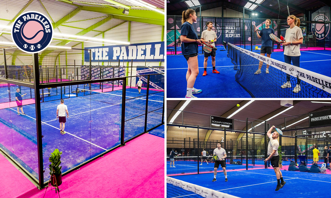 Padelbaan huren (60 of 90 min)