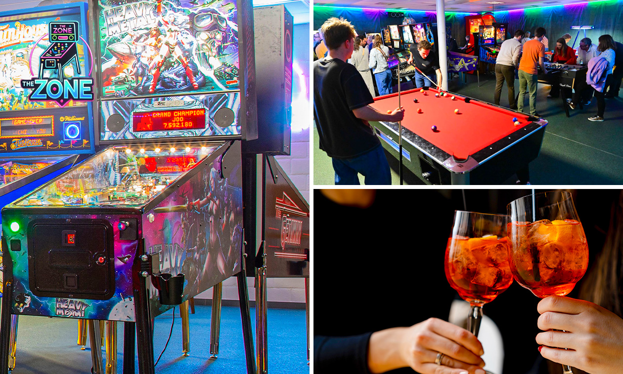 3 uur onbeperkt gamen + cocktail, mocktail of cava