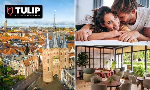 Overnachting voor 2 + ontbijt + welkomsthapjes in Zwolle