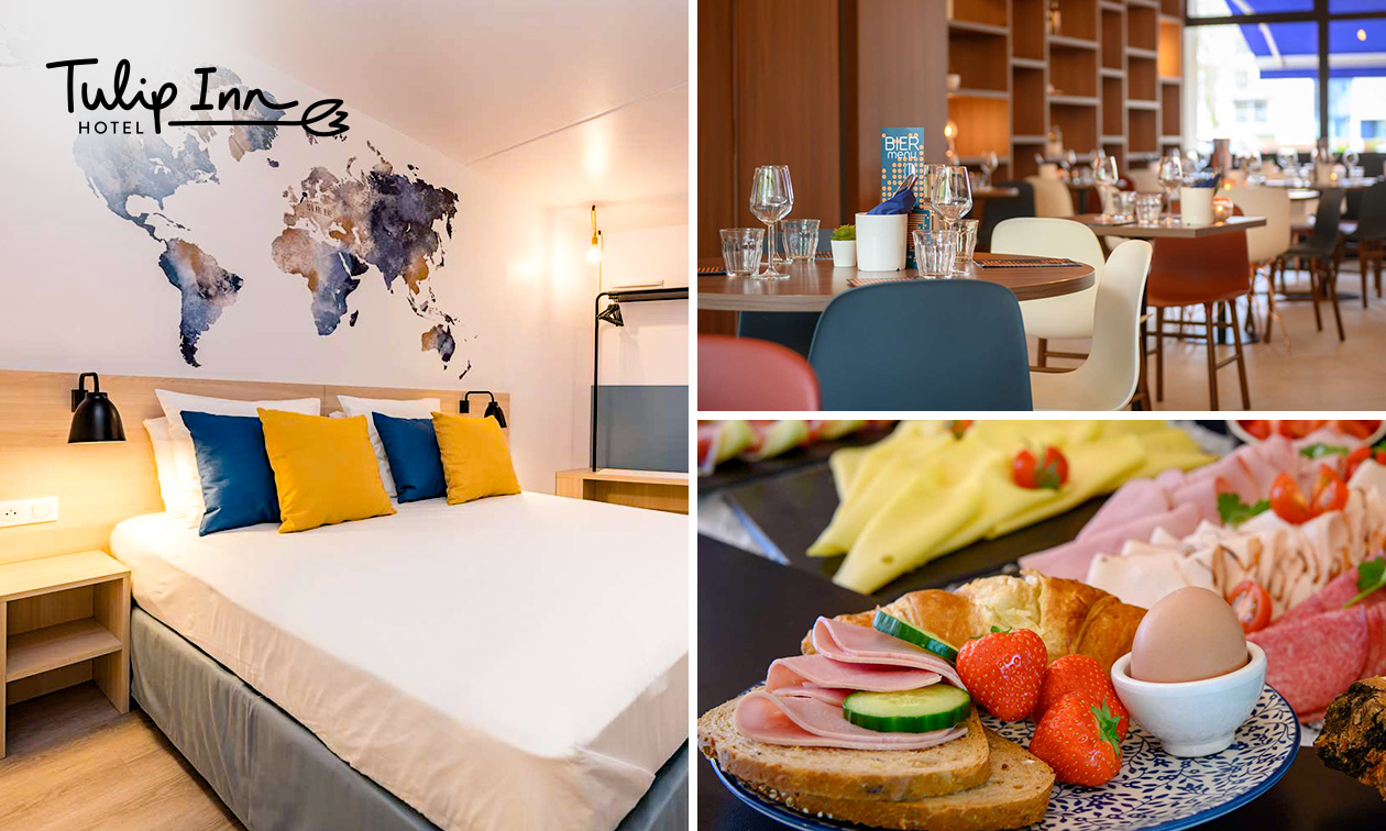 Übernachtung für 2 + Frühstück + Willkommenshäppchen im Tulip Inn Antwerpen